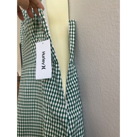 Hurley Sample Piece‎ Spaghetti Strap Checkered Dress Size Small - Picture 6 of 16